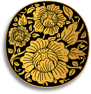 black flower icon